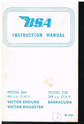 Bsa b44 victor - victor, enduro
