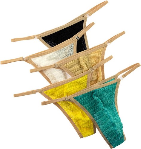 Mens thongs lace mesh - mesh, g
