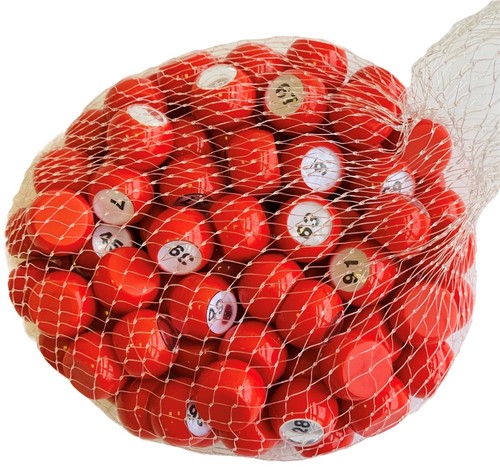 Raffle balls 100 flat sided - raffle, 1-100