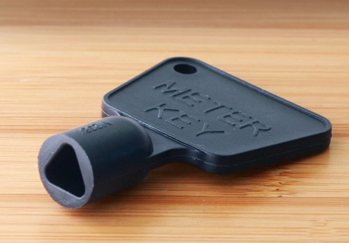 Black meter box key gas - box,