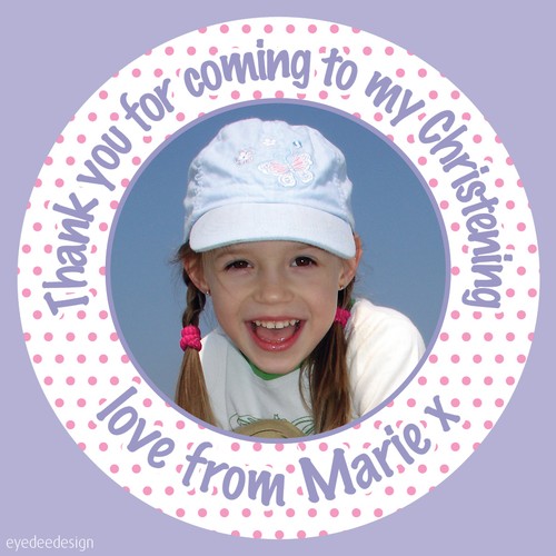 Personalised girls christening - personalised,