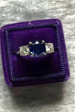 3CT Blue Sapphire Lab-Created