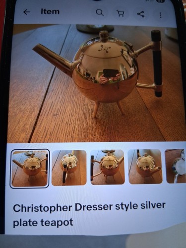 Christopher dresser tea pot - dr,