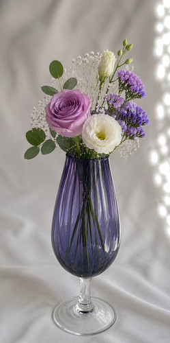 Large purple ombre fluted - large,