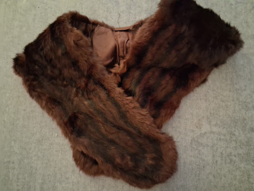 Vintage real fur wrap - fur, cape