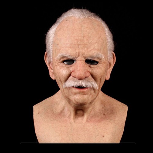 Real head mask - real, old