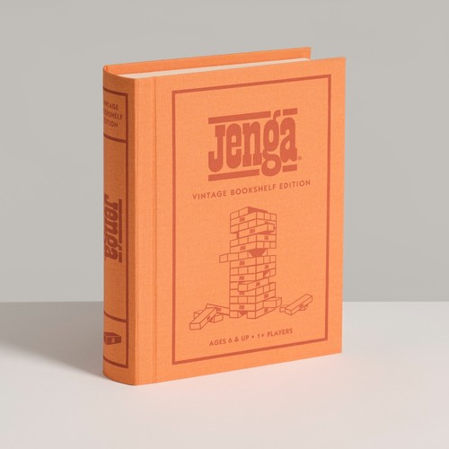 Jenga vintage bookshelf - jenga,