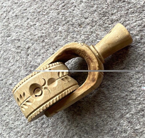 Antique treen carved - treen,