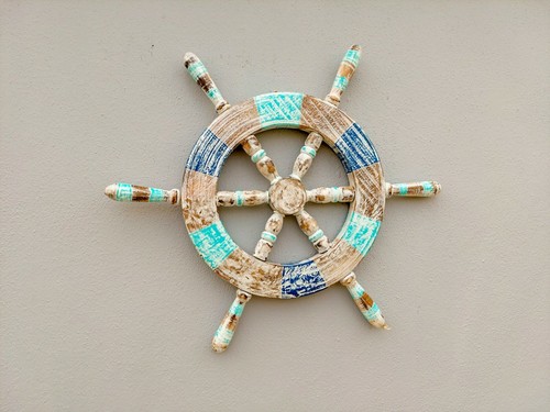 Hand carved shabby chic ships - hand,