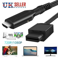 For Wii to HDMI Adapter Converter with USB Cord High Speed Game Conversion Cable