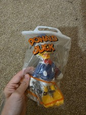 ULTRA RARE Donald Duck 8"  vinyl Doll figure Fabric clothes Blue Chip Marketing 