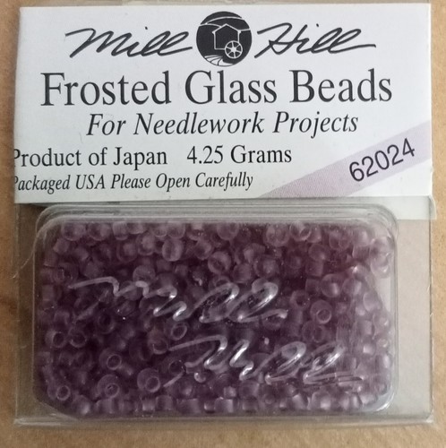 Mill hill frosted glass beads - mill,