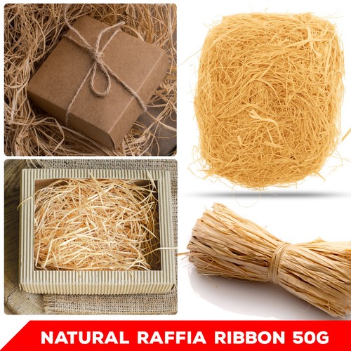 50g bundles natural raffia - of,