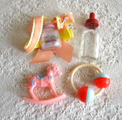 Four vintage baby - four, doll