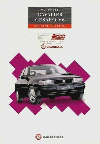 Vauxhall cavalier cesaro - cavalier, v6