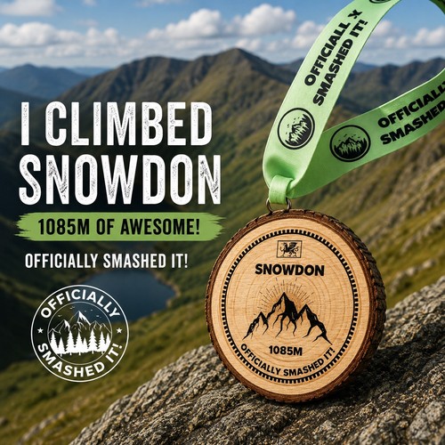 Snowdon medal mount - snowdon, medal,