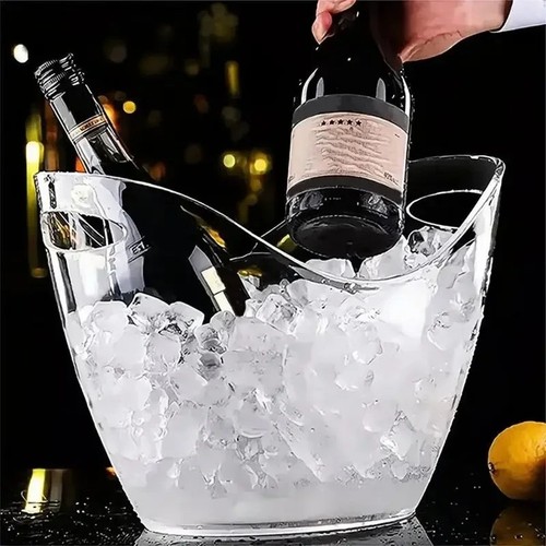 Clear ice bucket wine - clear,