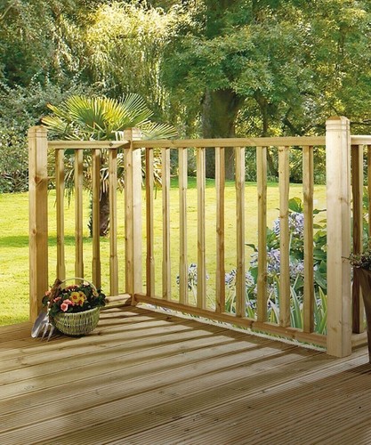 Garden treated timber decking - garden,