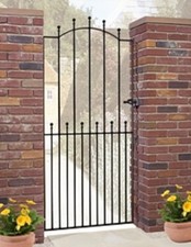 WROUGHT IRON METAL GARDEN SIDE GATE Viking T 2ft6-3ft4