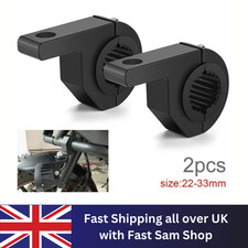 2x Motorcycle Headlight Mount Bracket Tube Spotlight Holder Clamp 22-33mm