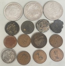 Lot Of  35 Old Coins Some May Be Antique Bundle Job Lot