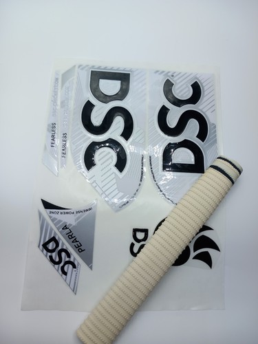 Cricket bat sticker - , embossed