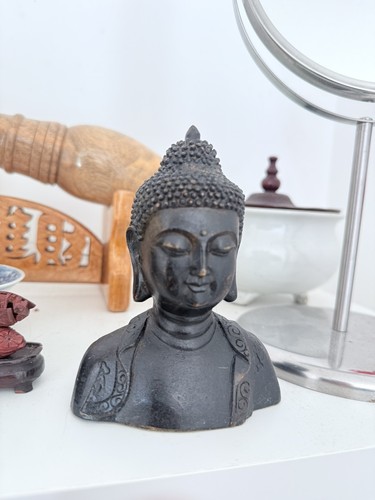 Antique cast bronze buddha - antique,
