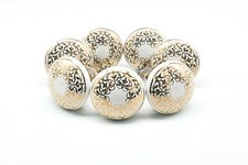 WHITE GOLD KNOBS Vintage