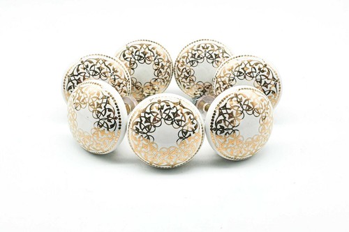 White gold knobs vintage - gold,