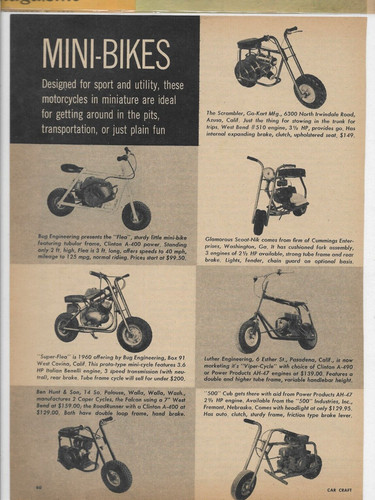 Mini bikes miniature - mini-bikes,