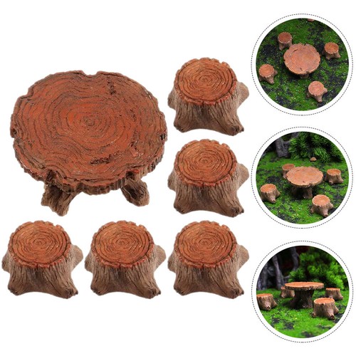 Tree stump table - fairy, garden