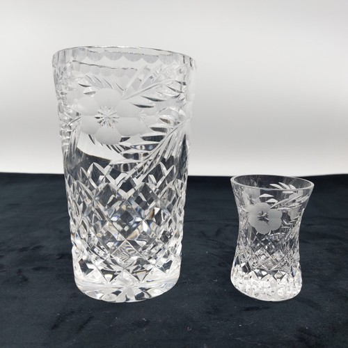 Tutbury crystal cylinder - crystal,