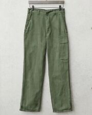 Vintage 1980s Belgian army khaki trousers pants military olive cargo combat norm
