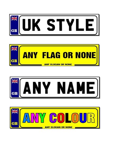 Two personalised number plates