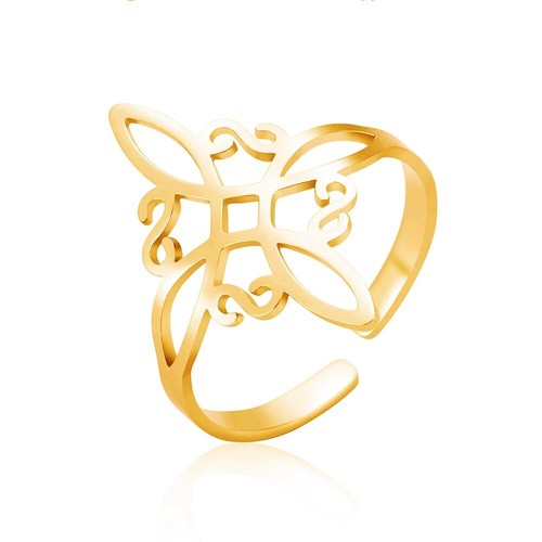 Witches knot ring - ring, cross