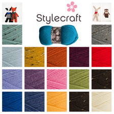 Stylecraft Life DK Knitting Premium Acrylic 25% Wool Crochet Soft Yarn 100g