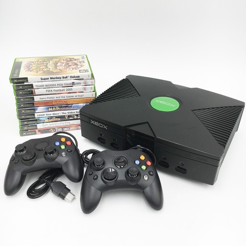 Microsoft xbox original black - xbox,