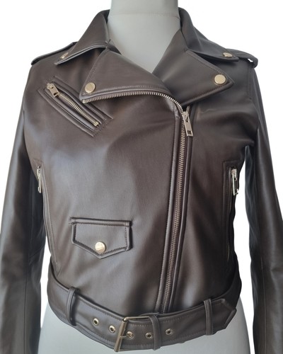 Zara faux leather biker jacket - zara,