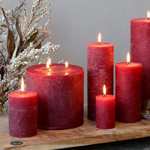 Macon rustic pillar candle - pillar,