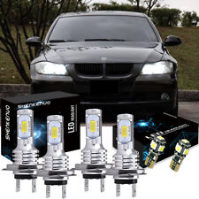 For BMW 3 Series E90 H7 H7 501 LED High/Low/Side Light Beam Headlight Bulbs Set
