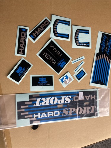 Haro sport bmx bike decals - haro,