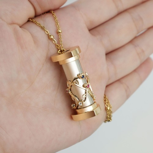 Mini flowers monocle necklace - mini,