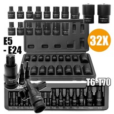 32pc Female Impacted E Torx