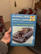 Vauxhall Opel Astra MK4 & Zafira (Petrol) 1998-2004 Haynes Workshop Manual