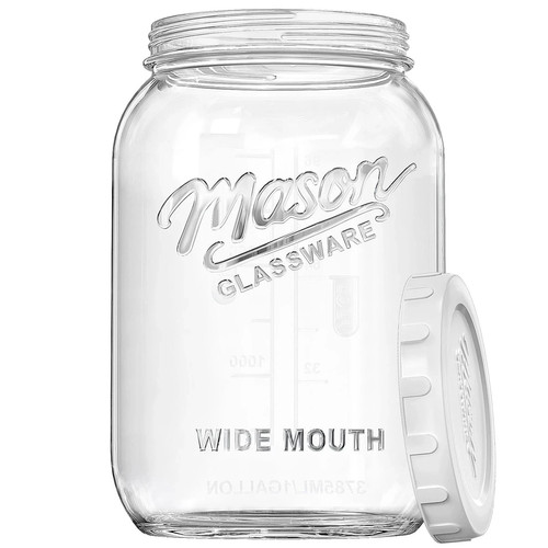 Gallon glass jar with - 1,