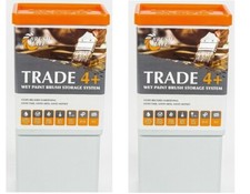 PACK OF 2 BRUSH MATE TRADE 4 WET PAINT BRUSH STORAGE BOX'S & 2 VAPOUR PAD