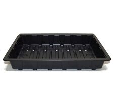 10x Full Size Plastic Strong Seed Trays Black With Holes Plant Grow