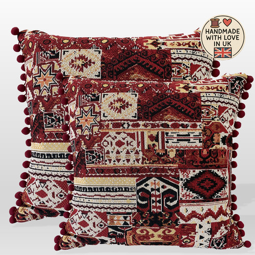Pair boho kilim cushion - pair,