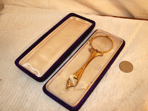 Antique art deco lorgnette - art,