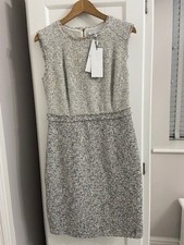 NWT Women's Fenn Wright Manson  Geneva Ivory tweed Dress Size 12 RRP £199